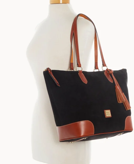 Dooney & Bourke Textured Leather | Shoulder Bags^Suede Career Tote