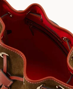 Dooney & Bourke Textured Leather | Mini Bags^Suede Crossbody Drawstring
