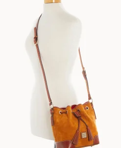 Dooney & Bourke Textured Leather | Mini Bags^Suede Crossbody Drawstring