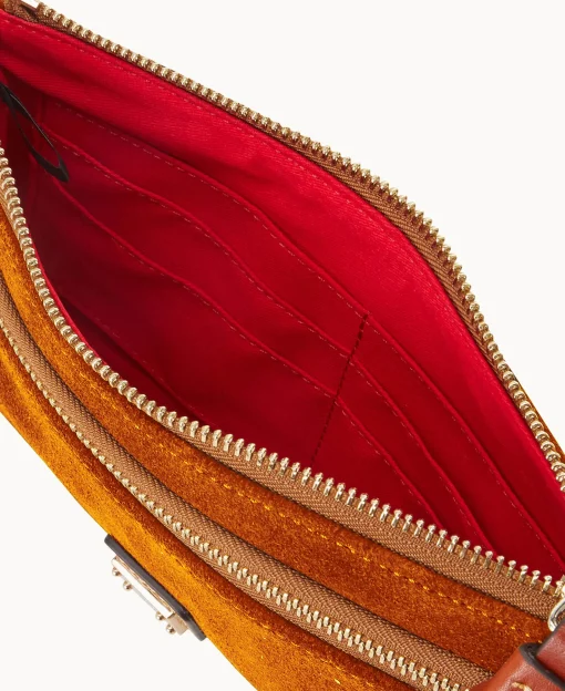 Dooney & Bourke Grab and Go | Wristlets^Suede Double Zip Wristlet