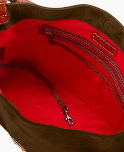 Dooney & Bourke Textured Leather | Shoulder Bags^Suede Large Sac