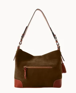 Dooney & Bourke Textured Leather | Shoulder Bags^Suede Large Sac