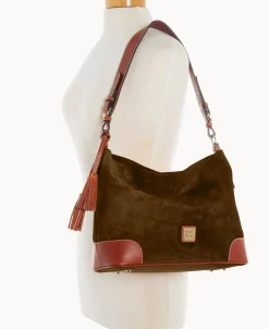 Dooney & Bourke Textured Leather | Shoulder Bags^Suede Large Sac
