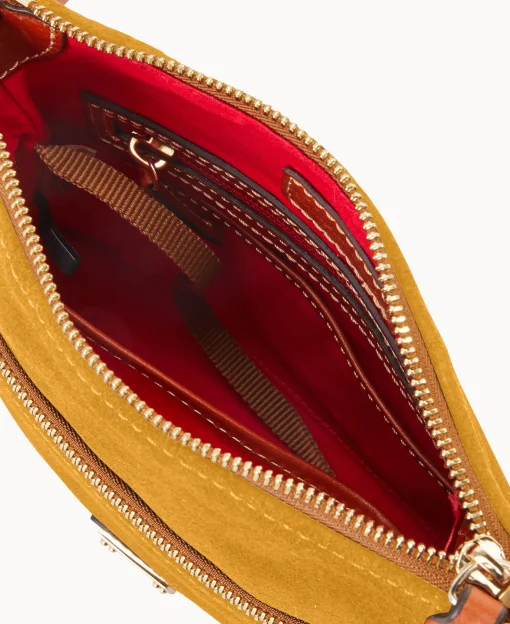 Dooney & Bourke Textured Leather | Mini Bags^Suede Letter Carrier
