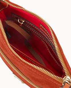 Dooney & Bourke Textured Leather | Mini Bags^Suede Letter Carrier