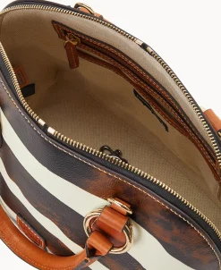 Dooney & Bourke The Zebra Collection | Spring Style^ Leather Domed Satchel