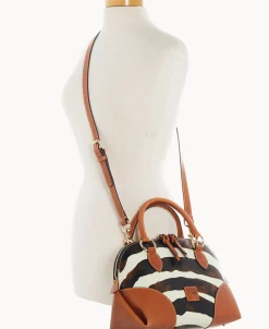 Dooney & Bourke The Zebra Collection | Spring Style^ Leather Domed Satchel